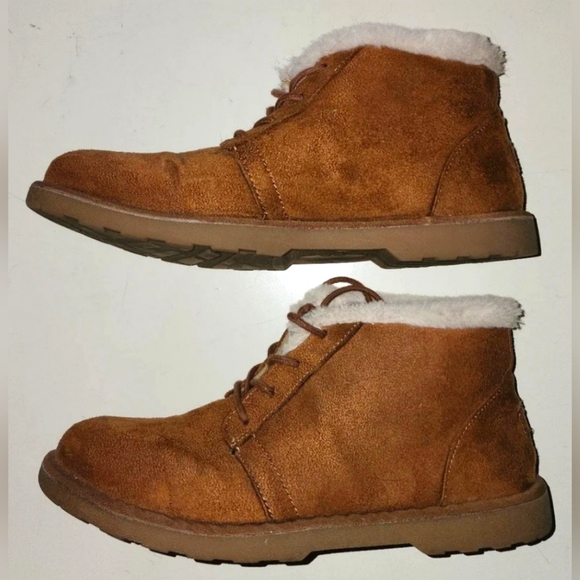 Makalu Kora Shoes - Womens Makalu Kora Faux Fur Chestnut Brown Winter Boots SZ 9